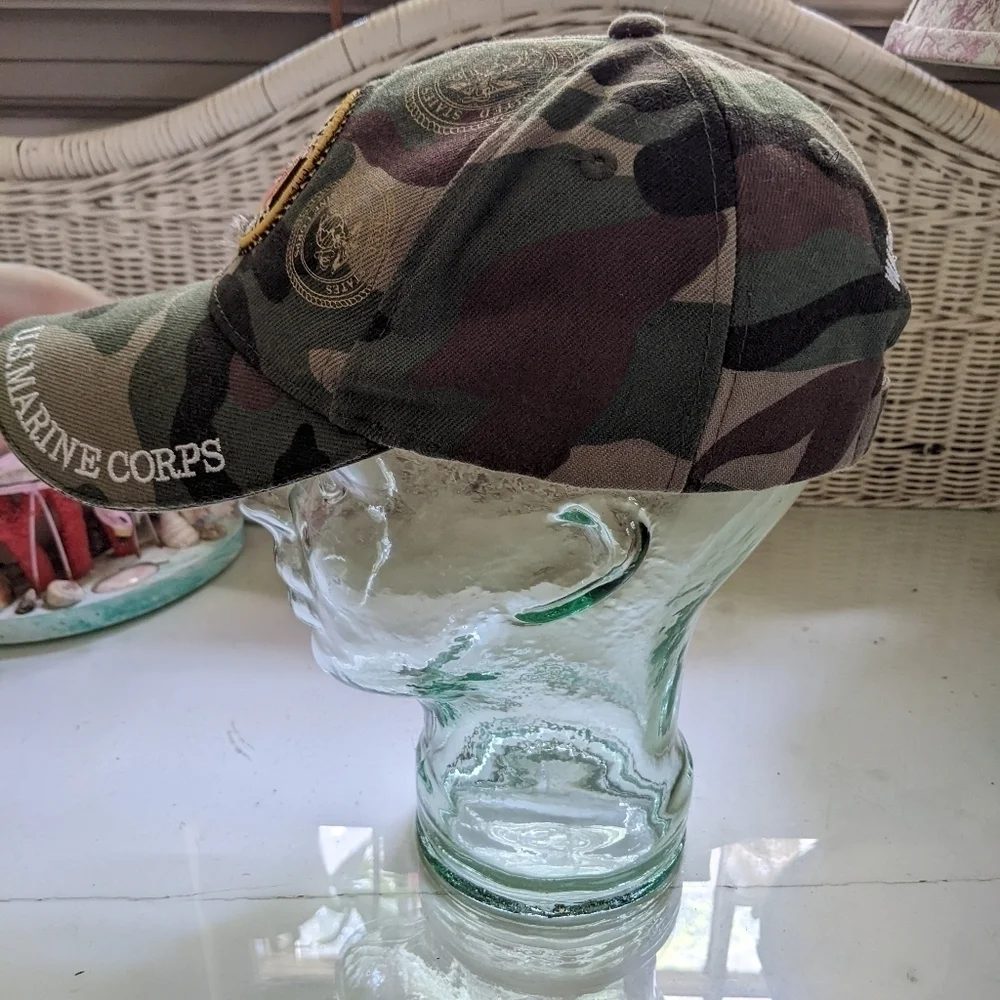 United States Marine Corps Washington DC Embroidered Camo Cap Hat Adjustable